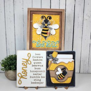 Hello Honey Collection Sign Trio - unpainted cutouts