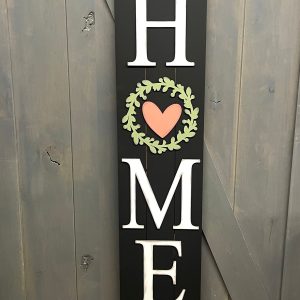 Welcome Home porch leaner cutouts - unpainted wooden cutouts, ready for you to paint