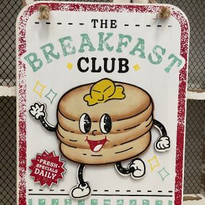 The Breakfast Club Sign - goes with Chalk Couture Transfer - wood cutouts ready to paint