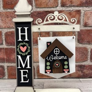 Welcome Home sign cutouts for changeable sign  - unpainted wooden cutouts, ready for you to paint