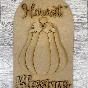 Harvest Blessings Frame Insert cutouts - unpainted wooden cutouts, ready for you to paint