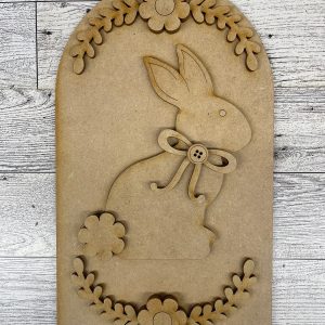 Easter Bunny Arch Frame Insert cutouts - unpainted wooden cutouts, ready for you to paint