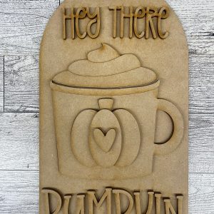 Hey There Pumpkin Arch Frame Insert cutouts - unpainted wooden cutouts, ready for you to paint